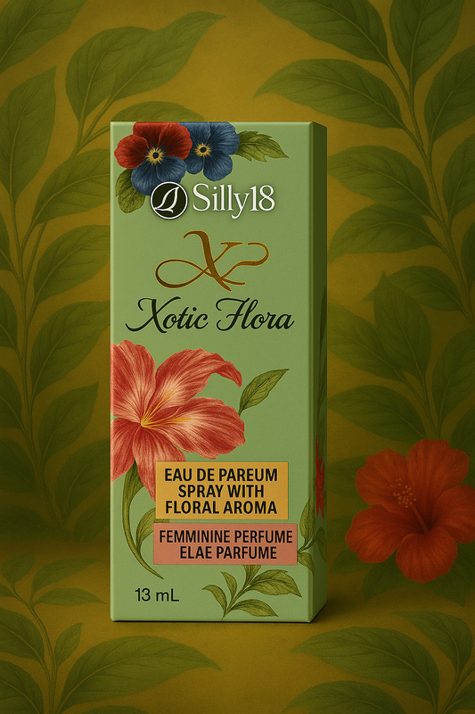 Silly18 Xotic Flora Perfume – Long-Lasting Floral Eau de Parfum Spray – 13mL