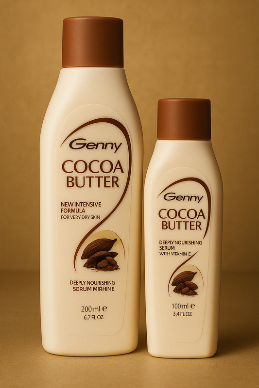 Genny Cocoa Butter Lotion Set – Deep Moisturizing Body Lotion with Vitamin E | 100ml + 200ml
