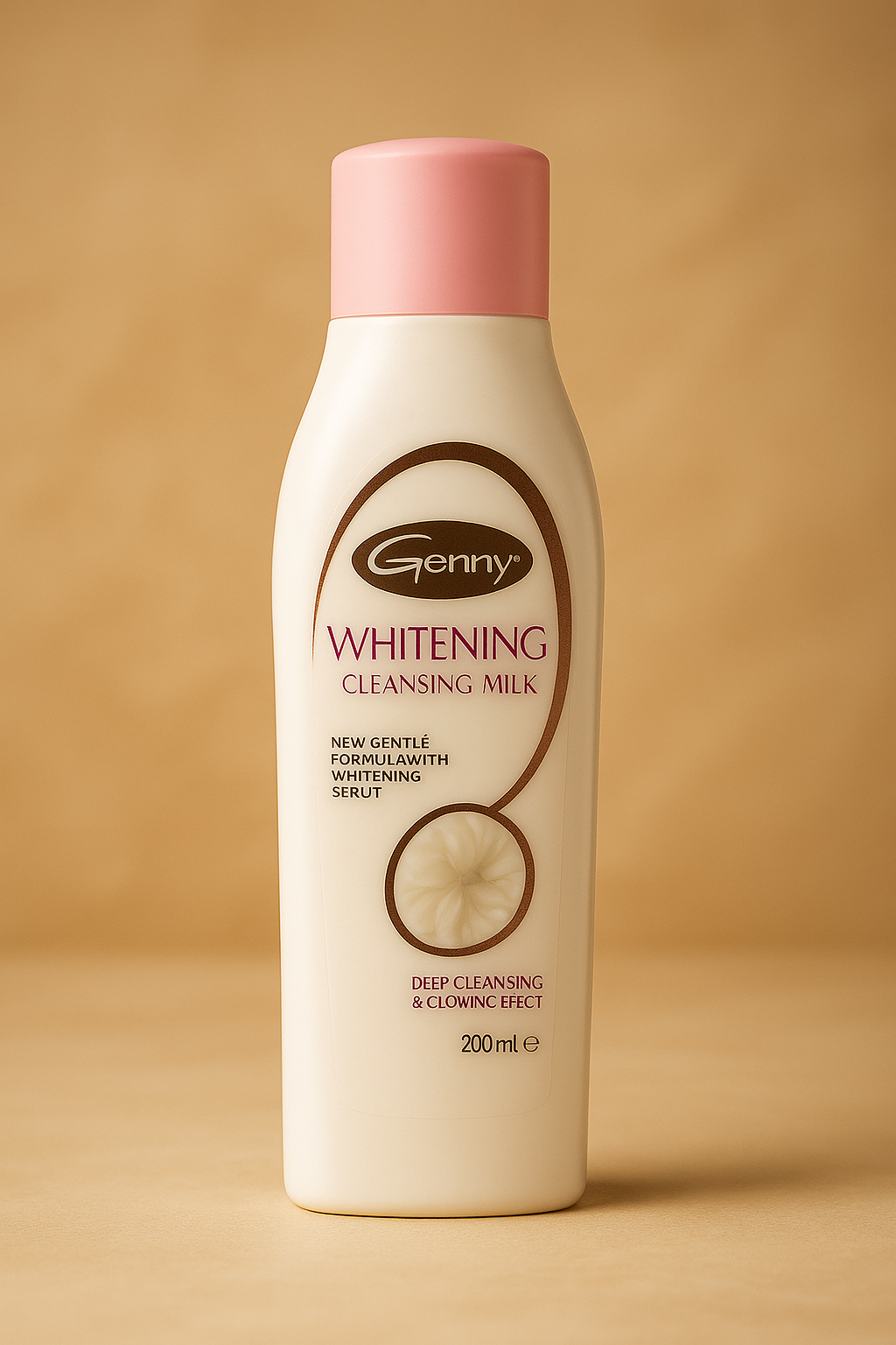 Genny Whitening Cleansing Milk – Gentle Skin Brightening Formula with Whitening Serum (100ml & 200ml)